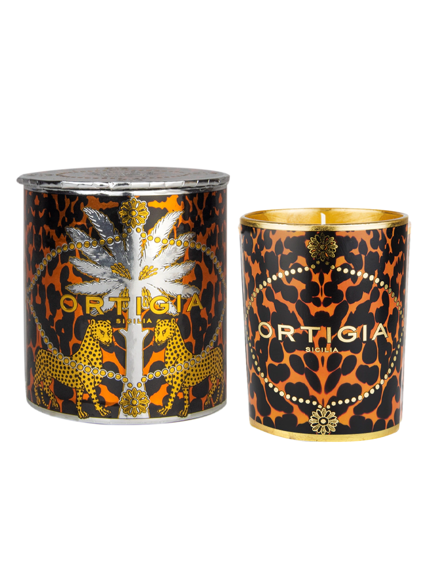 AMBRA NERA CANDELA DECORATA 150g
