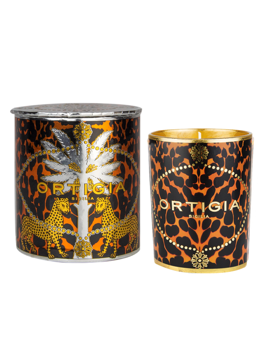 AMBRA NERA CANDELA DECORATA 150g